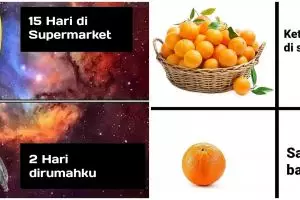 8 Meme lucu beda buah di supermarket dan di rumah, bikin angguk setuju