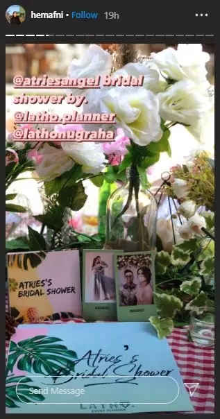 bridal shower Atries Instagram