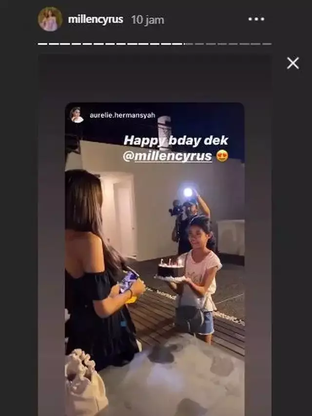 Millen ultah 21 instagram 