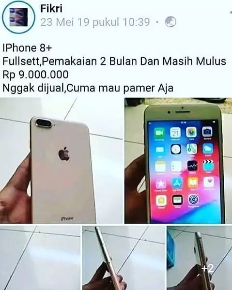 status lucu orang mau pamer © 2020 instagram.com