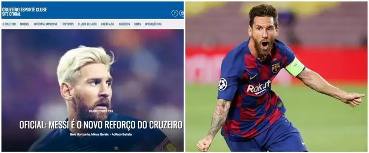 Viral kabar Lionel Messi 'resmi' pindah ke klub Brasil, ini faktanya