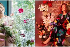 9 Gaya Amanda Manopo pemotretan tema bunga-bunga, bikin gagal fokus