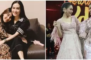9 Potret persahabatan Ayu Ting Ting dan Iis Dahlia, saling dukung