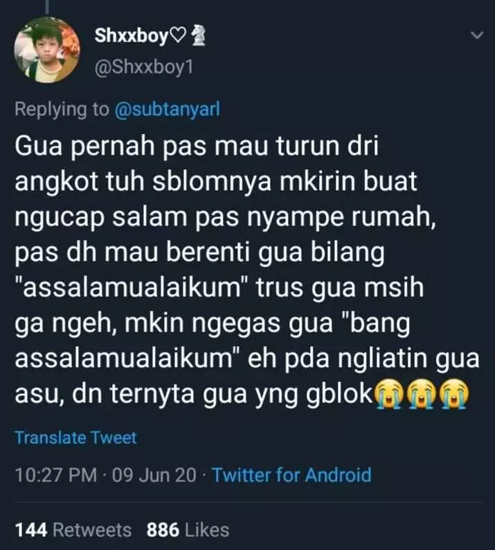 pengalaman angkutan umum Twitter