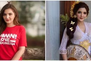 7 Potret Ashanty pakai baju adat kebaya Bali, pesonanya terpancar