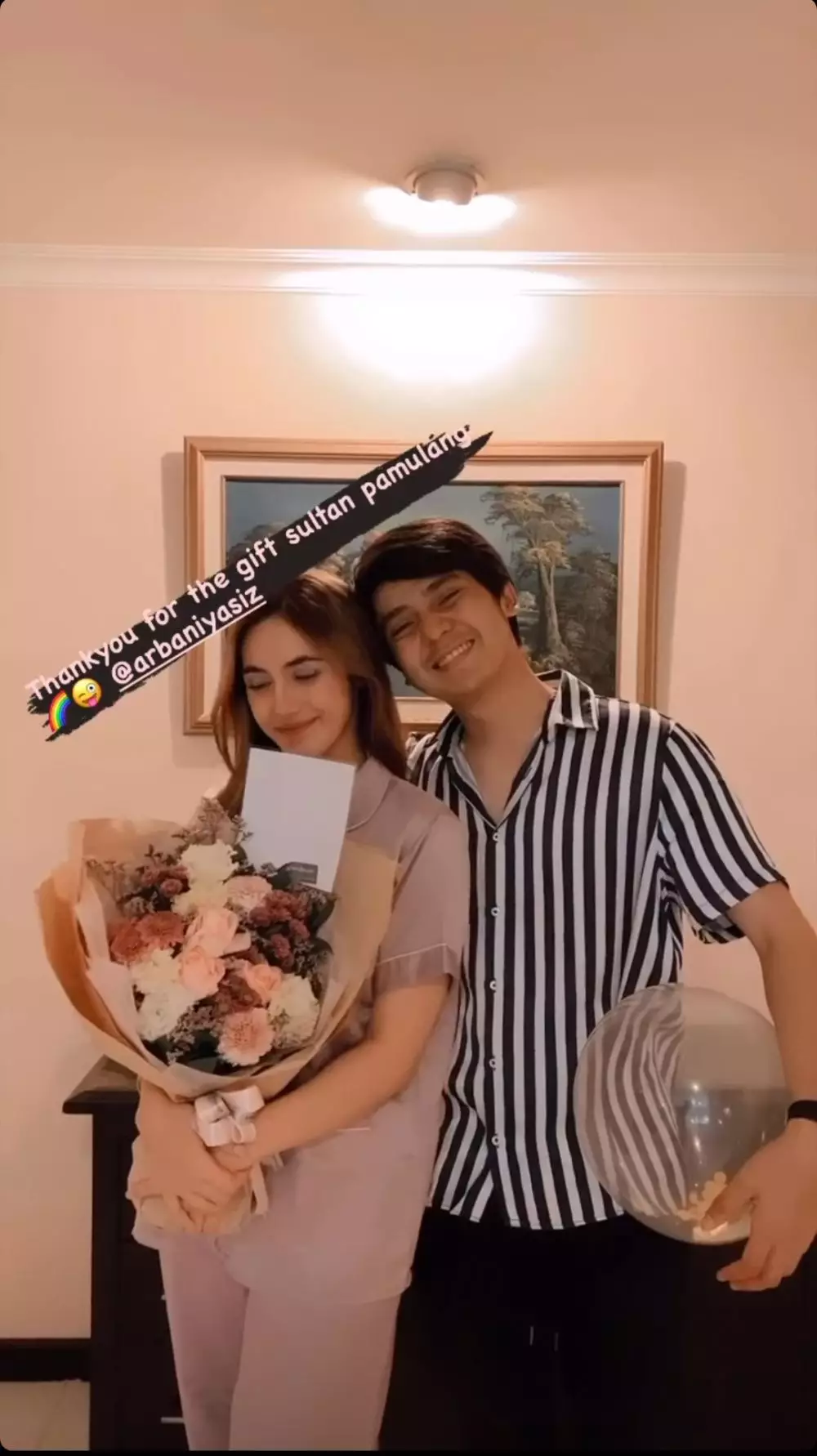 ulang tahun Syahra Larez instagram