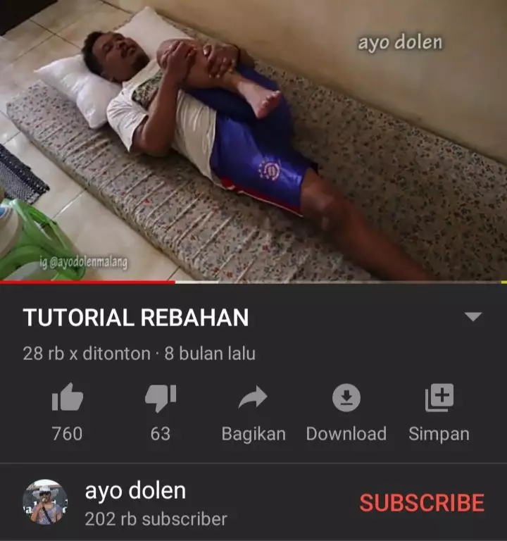 Tutorial unfaedah cowok di YouTube Twitter