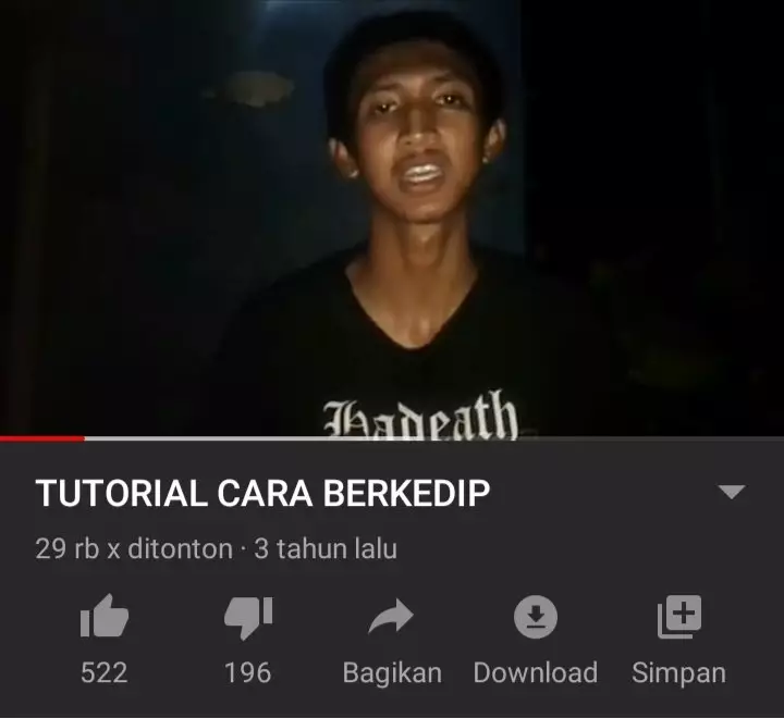 Tutorial unfaedah cowok di YouTube Twitter