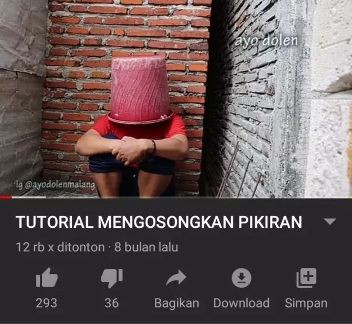 Tutorial unfaedah cowok di YouTube Twitter