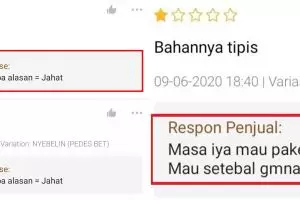 9 Balasan admin online shop dapat review bintang 1, lucu gimana gitu