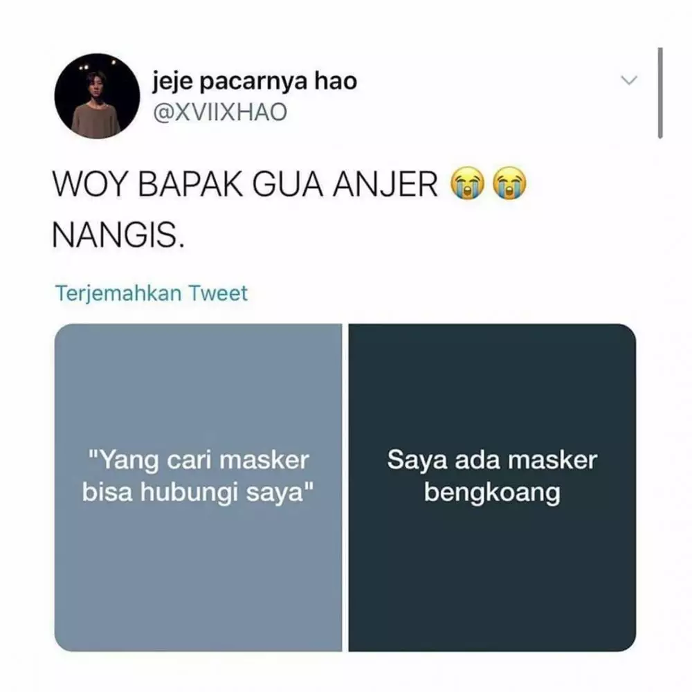 Status receh bapak di WA Twitter