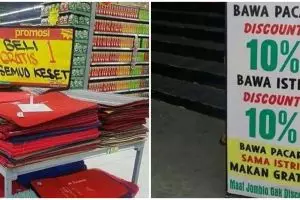 10 Tulisan lucu promo dagangan ini bikin pembeli auto bingung