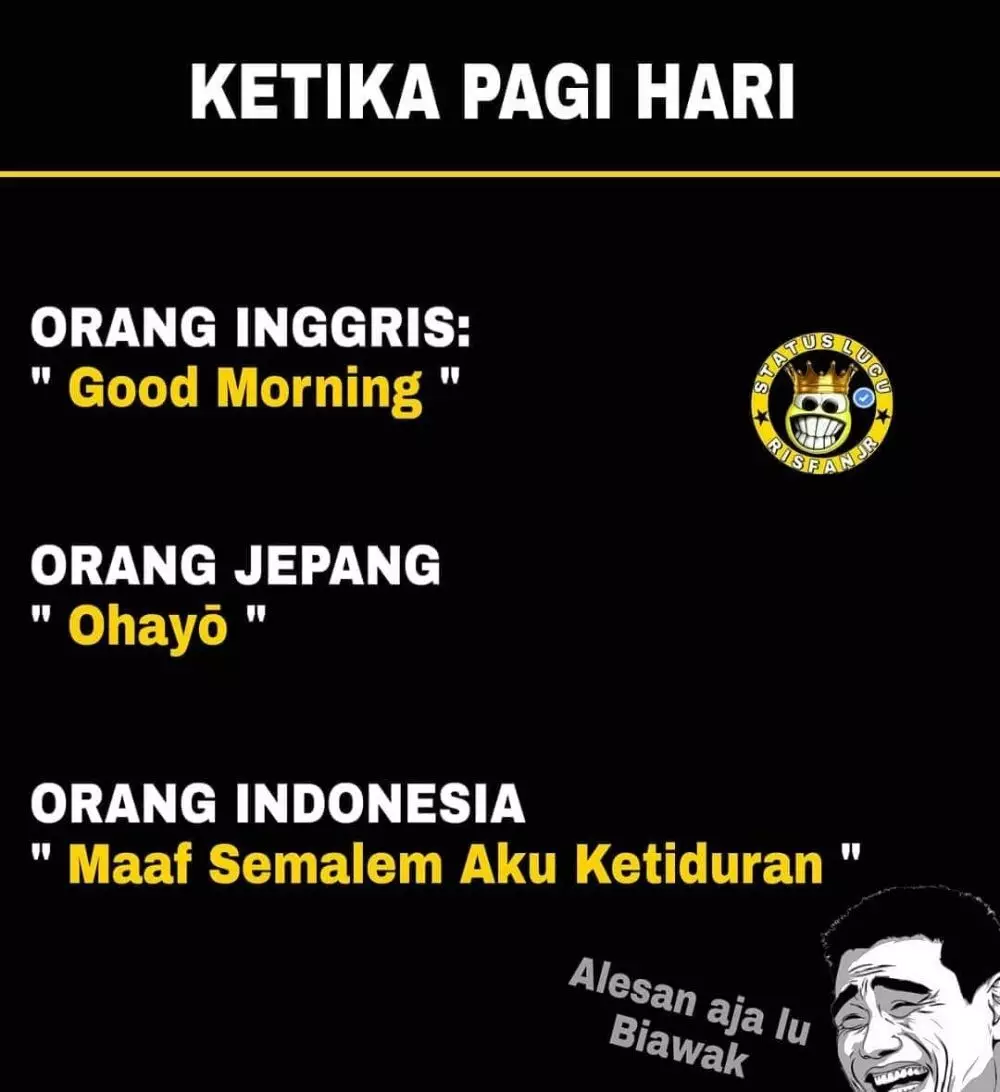 meme ketiduran berbagai sumber