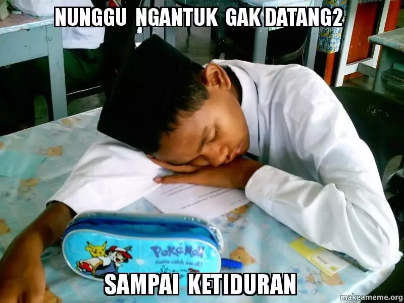 meme ketiduran berbagai sumber