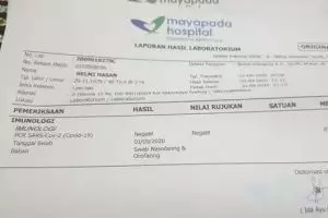 Ikut 'Test Swab' di Jakarta, Helmi Hasan dinyatakan negatif Covid-19