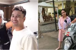 7 Momen Gideon Tengker berkunjung ke rumah Nagita Slavina, jajal motor