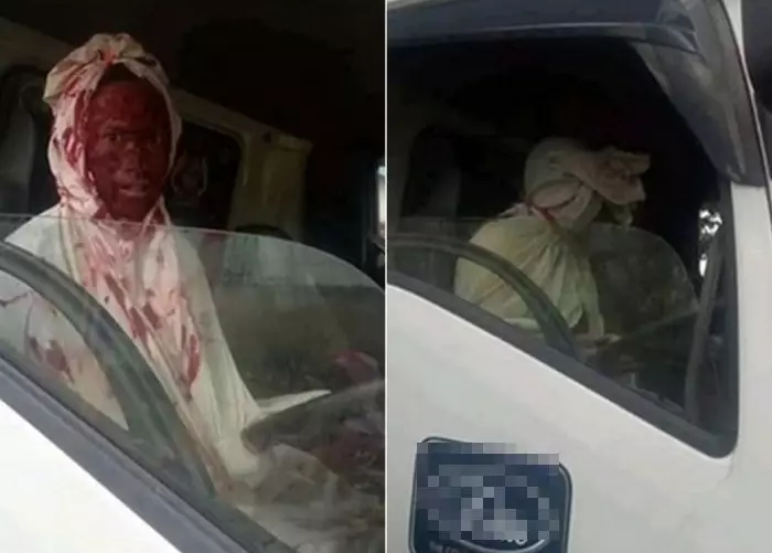 penampakan di kaca truk © 2020 1cak.com