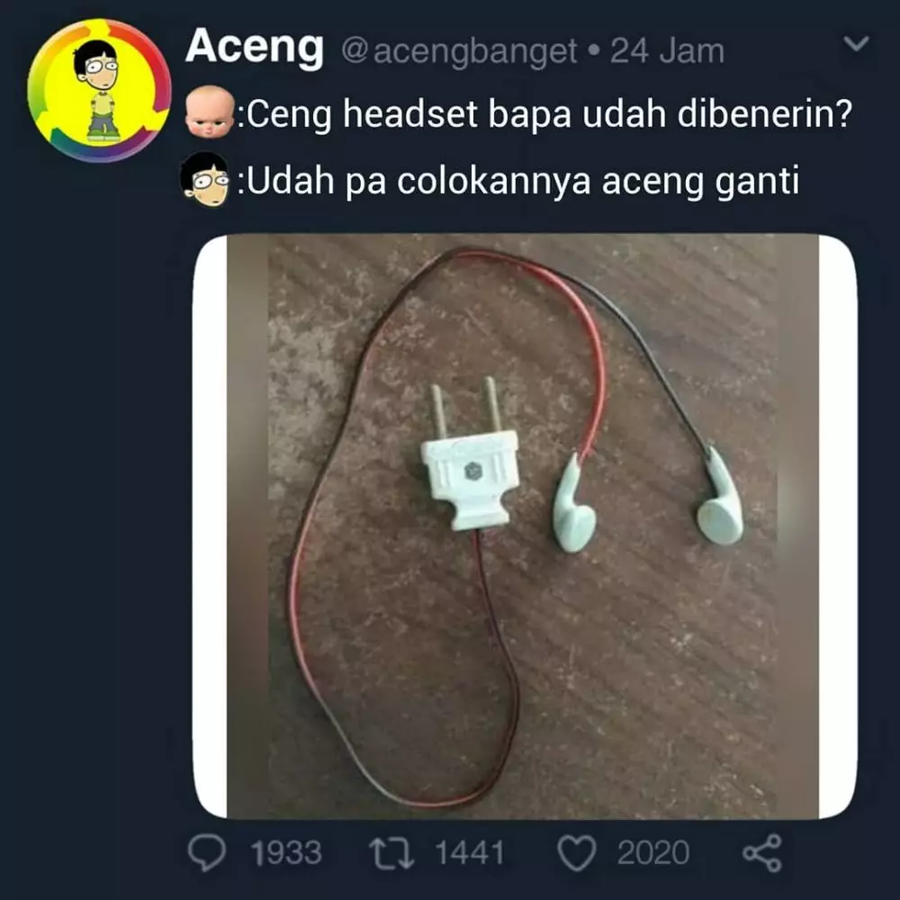 meme lucu benerin gadget © 2020 instagram.com