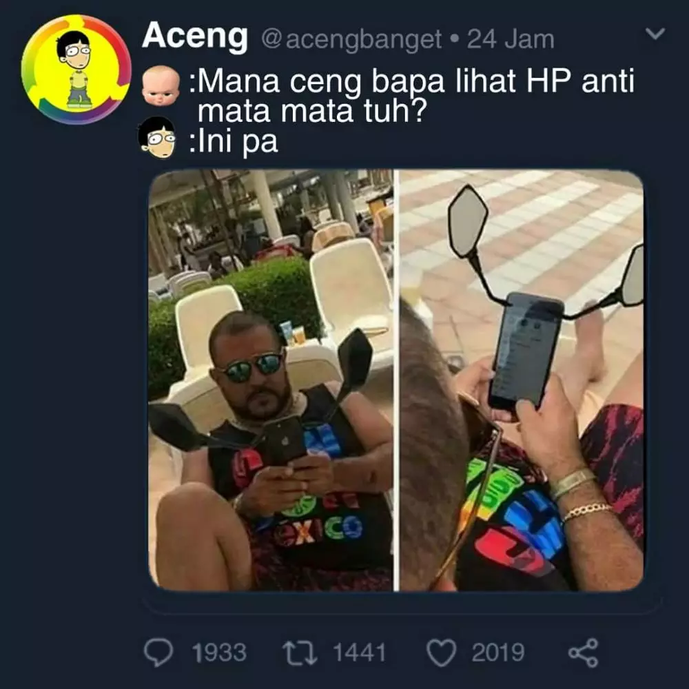meme lucu benerin gadget © 2020 instagram.com
