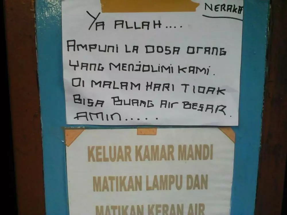 peringatan di toilet kos berbagai sumber peringatan di toilet kos berbagai sumber