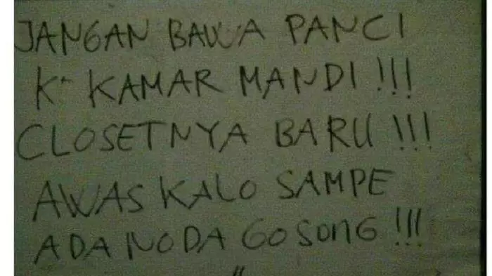peringatan di toilet kos berbagai sumber peringatan di toilet kos berbagai sumber