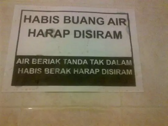 peringatan di toilet kos berbagai sumber peringatan di toilet kos berbagai sumber