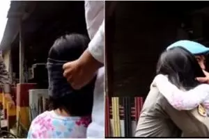 Pertemuan haru anak dan ayahnya yang lama pergi karena tugas negara