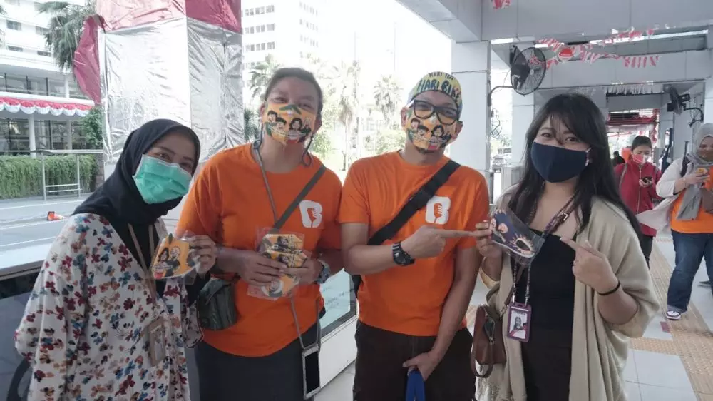 Aksi peduli bahana fm © 2020 brilio.net