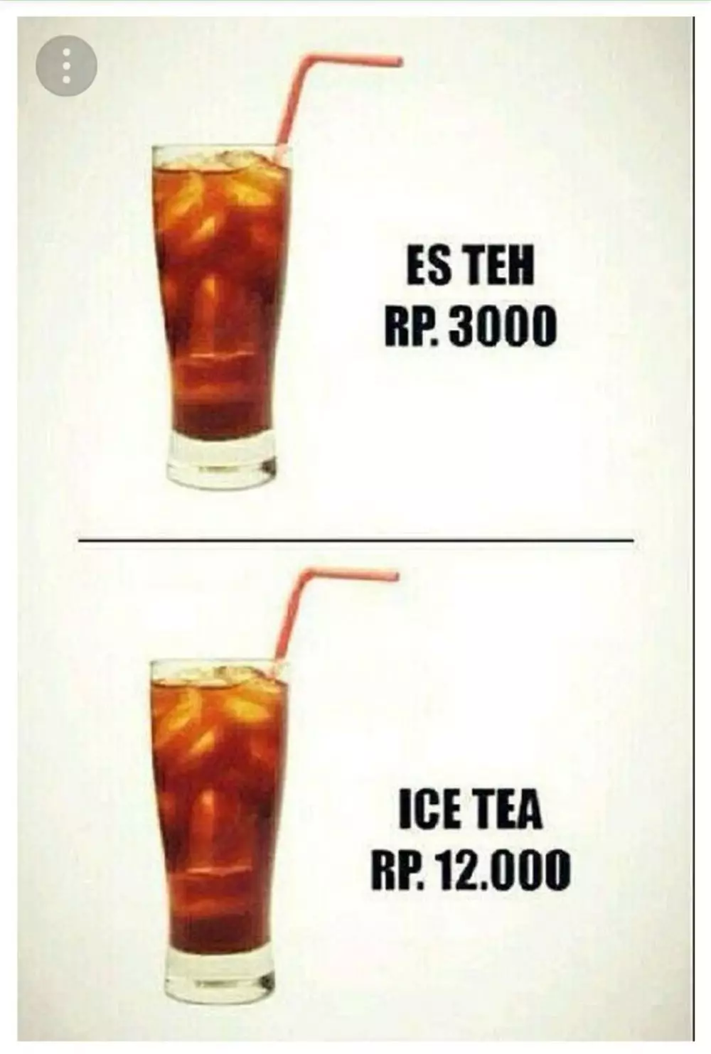 Meme minuman teh Berbagai sumber