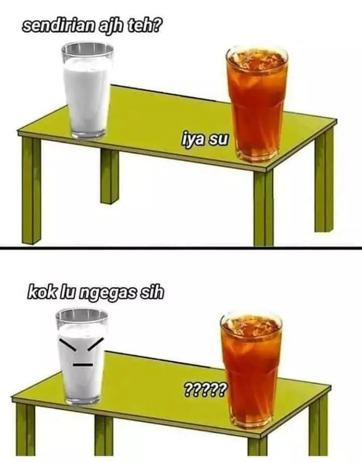 Meme minuman teh Berbagai sumber