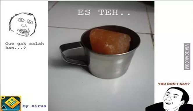 Meme minuman teh Berbagai sumber
