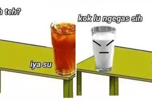 10 Meme minuman teh ini bikin dahi berkerut
