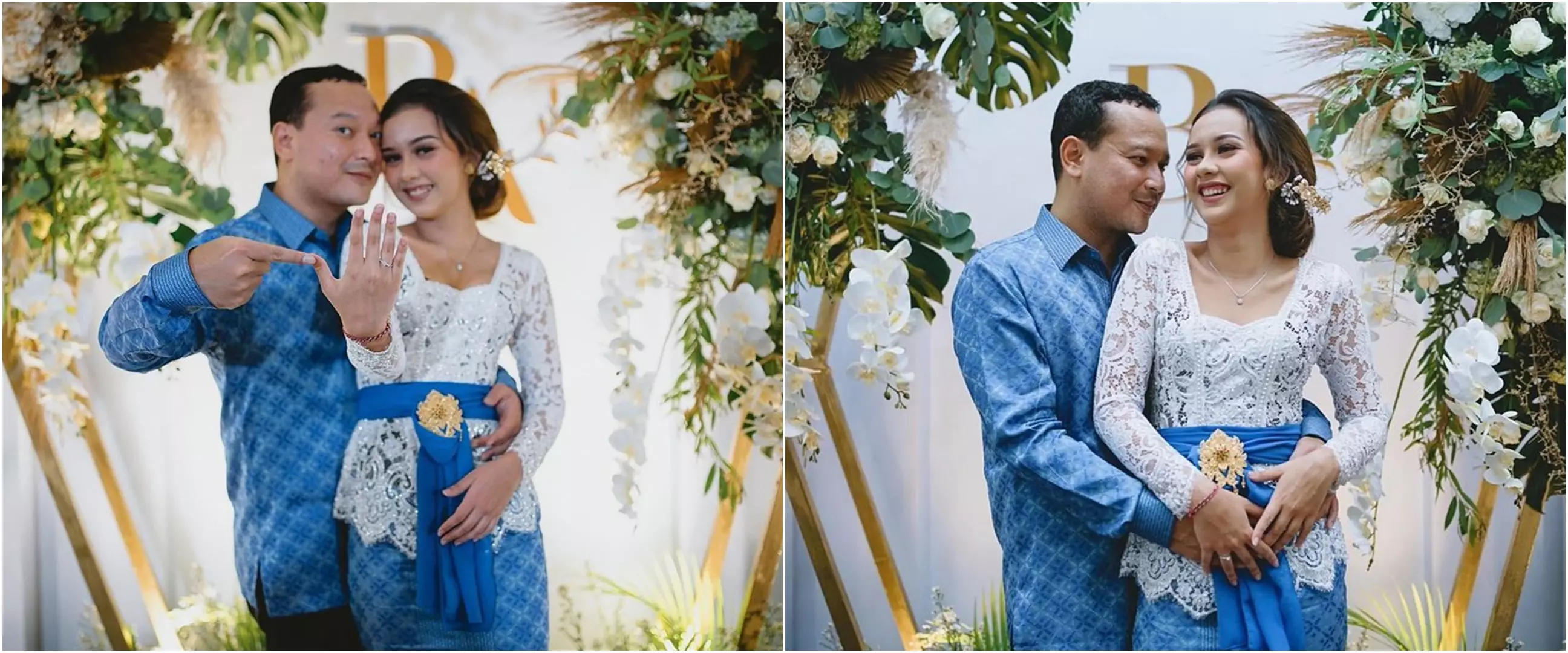 10 Potret pertunangan Banyu Biru dengan Anastasia Adamova, romantis