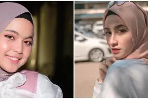 10 Beda gaya fashion hijab Putri Isnari eks Ridho DA & Shania Indriani