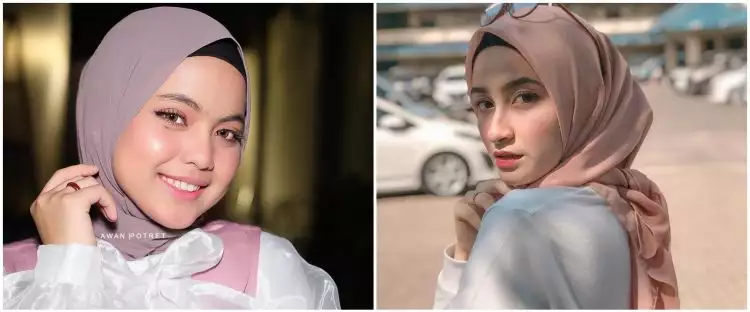 10 Beda gaya fashion hijab Putri Isnari eks Ridho DA & Shania Indriani