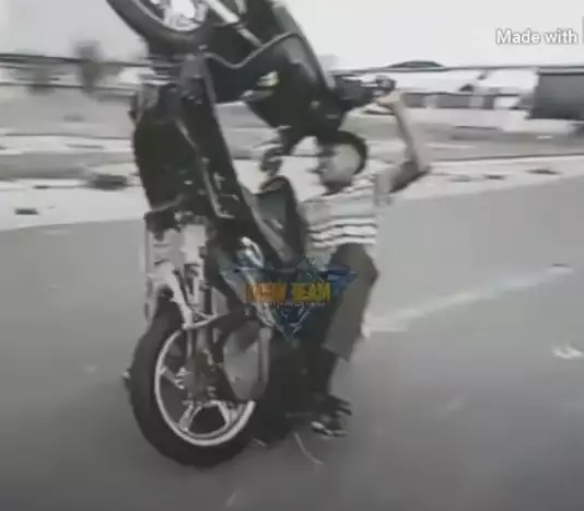 Momen apes naik motor Berbagai sumber
