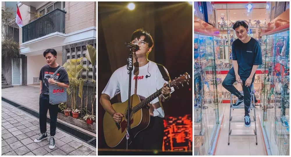 Beda gaya seleb Rizky  berbagai sumber