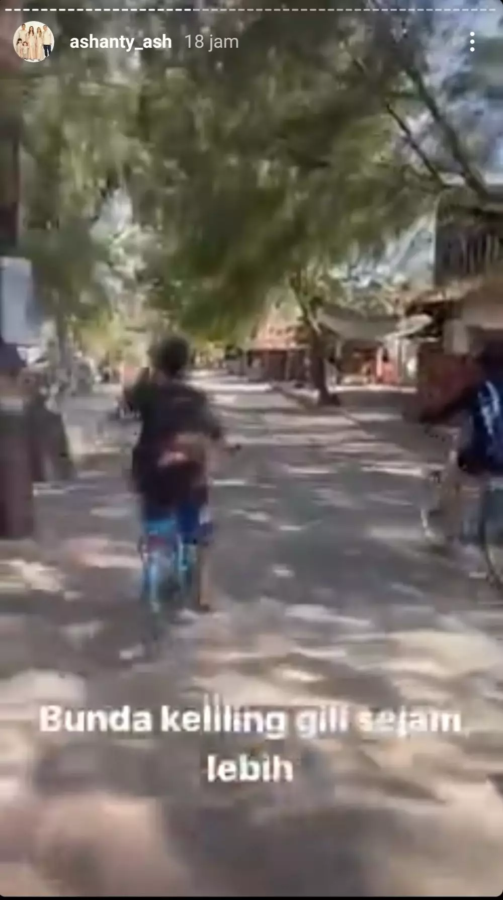 liburan Anang Gili instagram