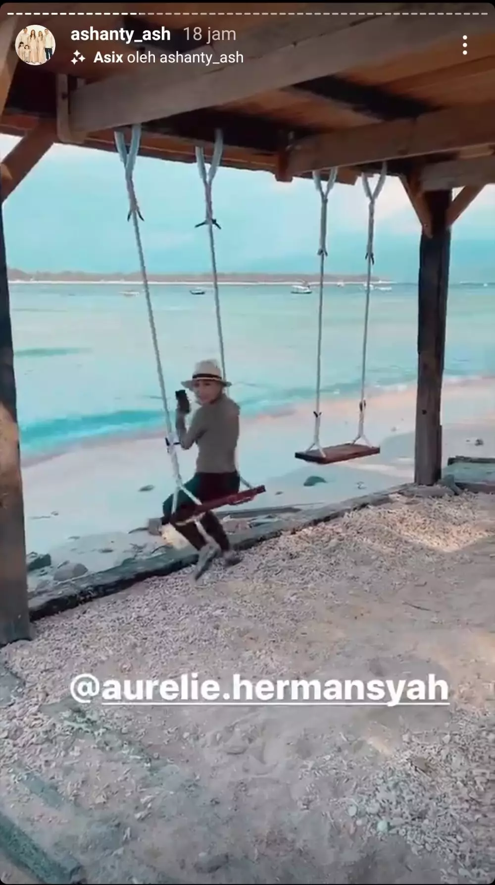 liburan Anang Gili instagram