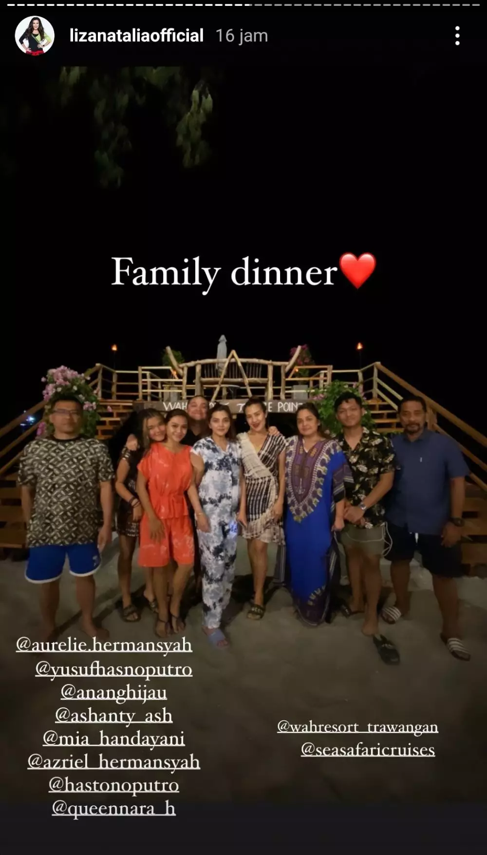 liburan Anang Gili instagram