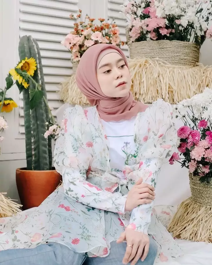 pemotretan Lesty bunga instagram