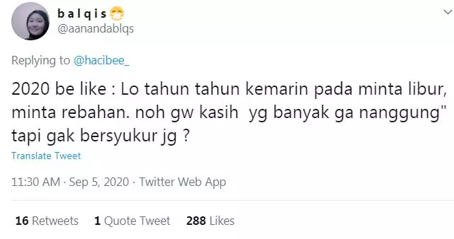 cuitan absurd tentang 2020 Twitter