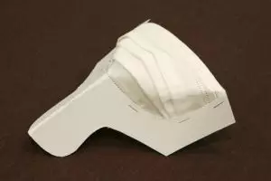 Inovasi baru masker dengan gagang, bentuknya simpel dan unik