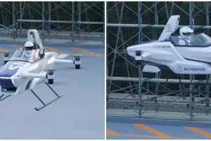 Mobil terbang dengan pengemudi berhasil diuji coba di Jepang