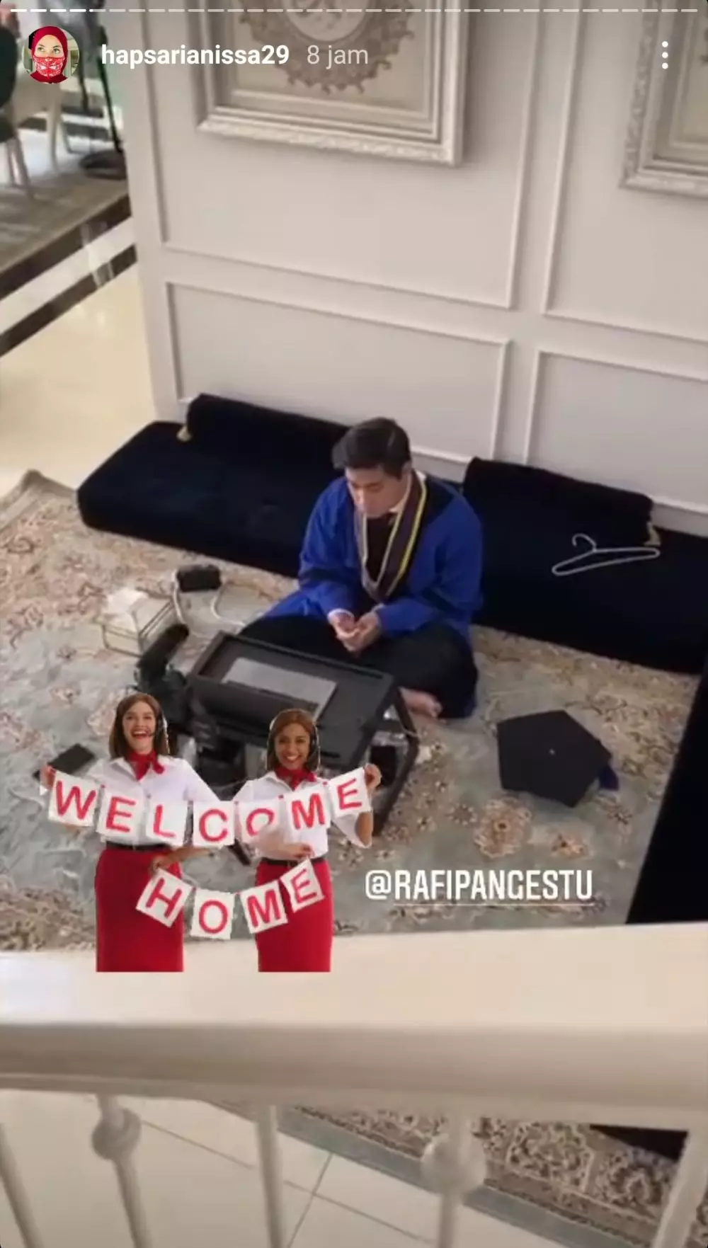 wisuda Rafi Pangestu instagram