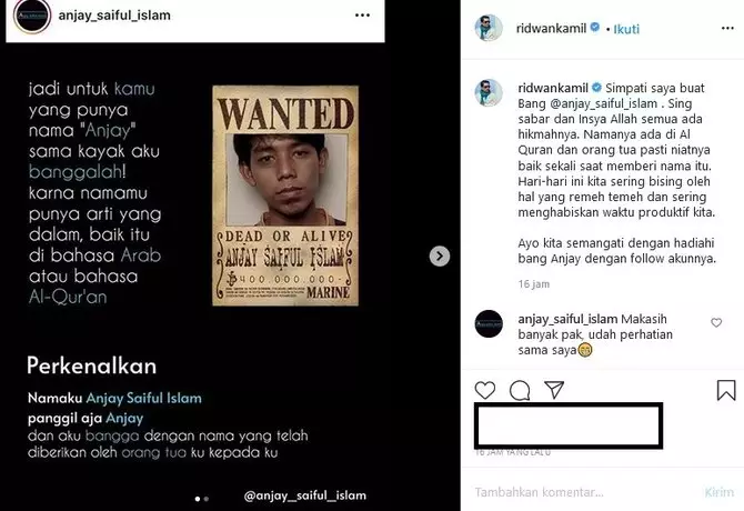 viral pria bernama anjay Instagram viral pria bernama anjay Instagram