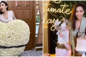 10 Potret kejutan ulang tahun Ayu Dewi ke-36, meriah meski di rumah