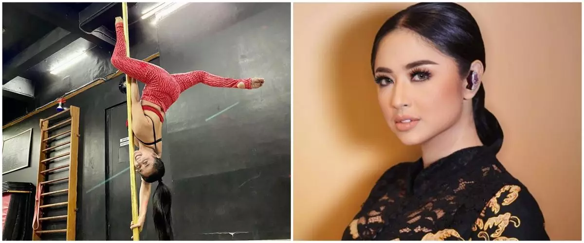 10 Aksi Dewi Perssik saat pole dance, gerakannya curi perhatian