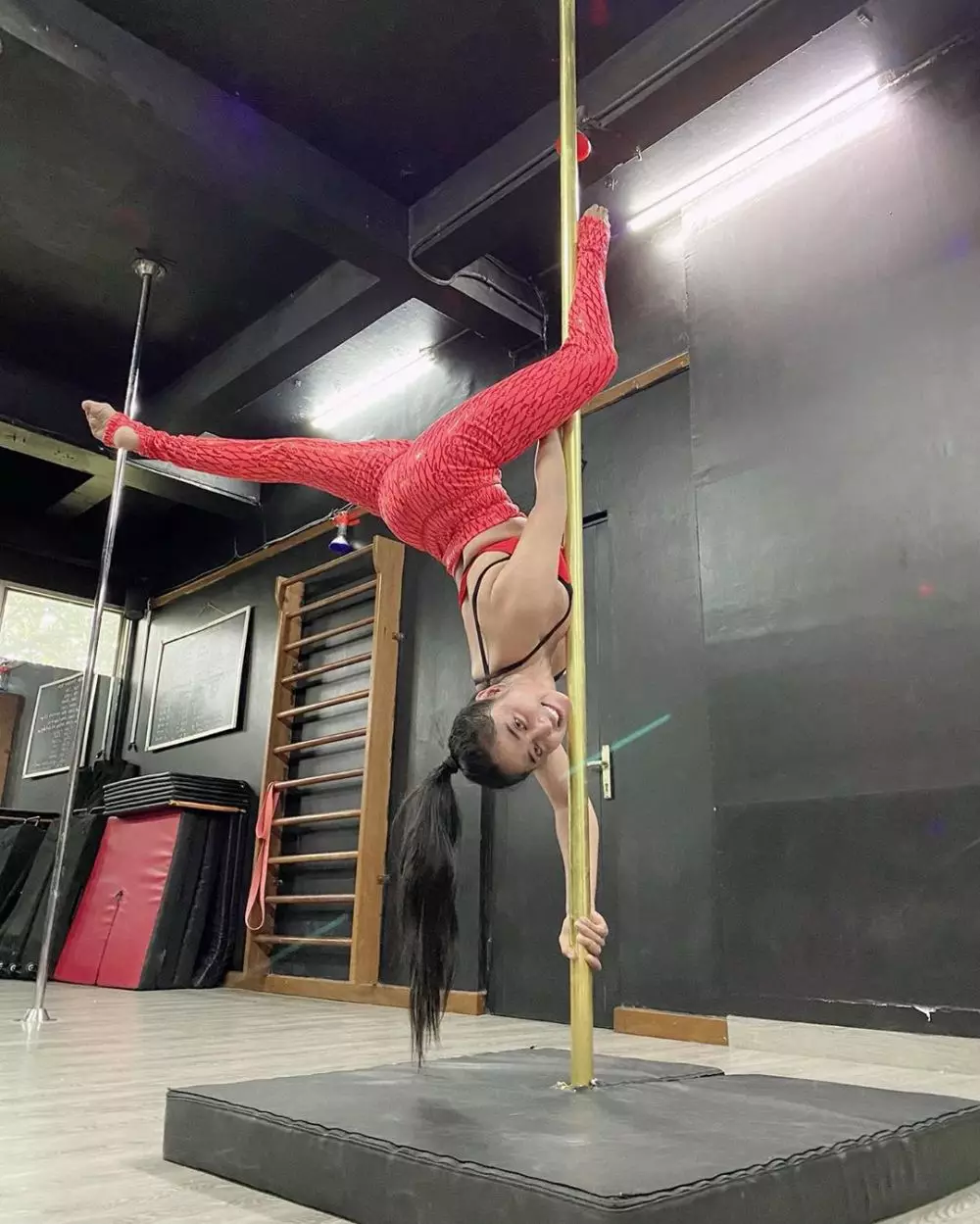 Dewi Perssik pole dance Instagram