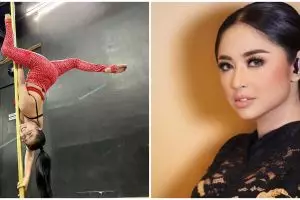 10 Aksi Dewi Perssik saat pole dance, gerakannya curi perhatian